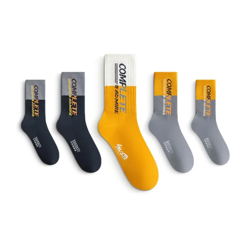 SALOATO Mid Calf Socks Men's 5 Pack-4