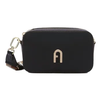 Furla Primula Grain Calfskin Crossbody Bag, Shoulder Bag Women's Black