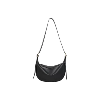 VANDEE Cow Leather Shoulder Bag, Crossbody Bag Women's Black