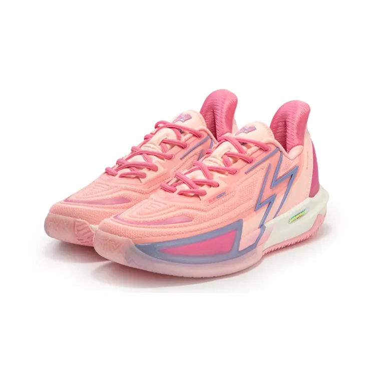 361° BIG3 4.0 Quick Pro Basketball Shoes Men Low Top Fluorescent Wax Powder/Iris-2