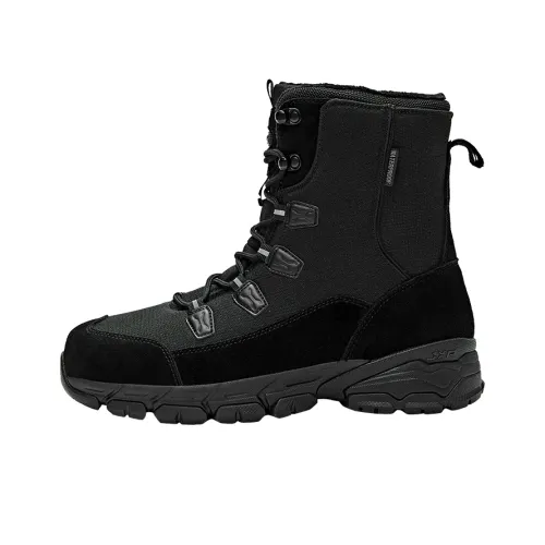 Jeep Warm Water-Resistant Wear-Resistant Cushioning Height Increasing Slip-Resistant Short Snow Boots Women's Black