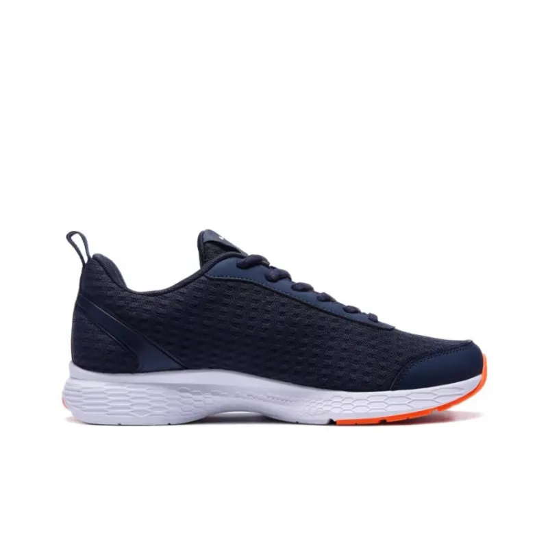 QIAODAN Cushioned Wear Resistant Coverage Low Top Running Shoes Men's Black Blue-1