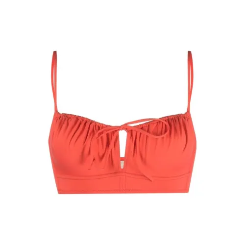 Ulla Johnson Deia Ruched Bikini Top