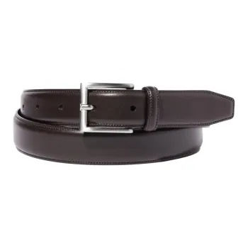 UNIQLO Solid Color Design Pin Buckle Men's Dark Umber Width  3CM