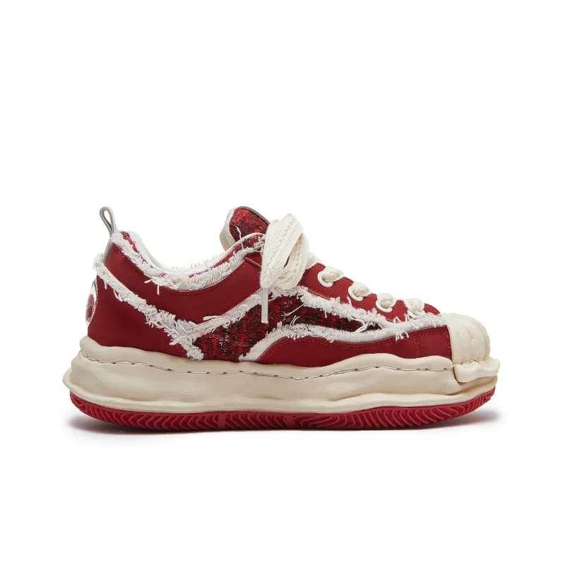 MQMS Skateboard Shoes Unisex Low Top Red-1