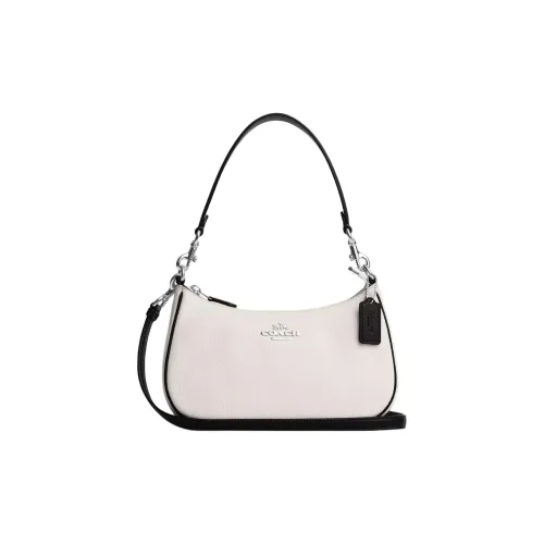 COACH Teri Leather Shoulder Bag Crossbody Bag Women's White