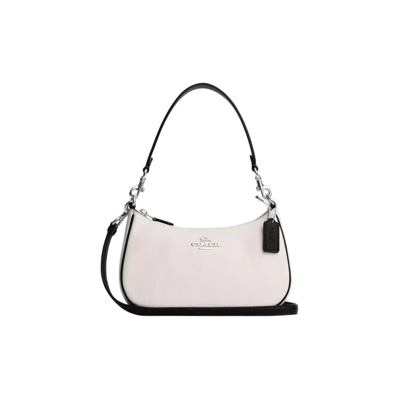 COACH Teri Leather Shoulder Bag, Crossbody Bag Women's White-0