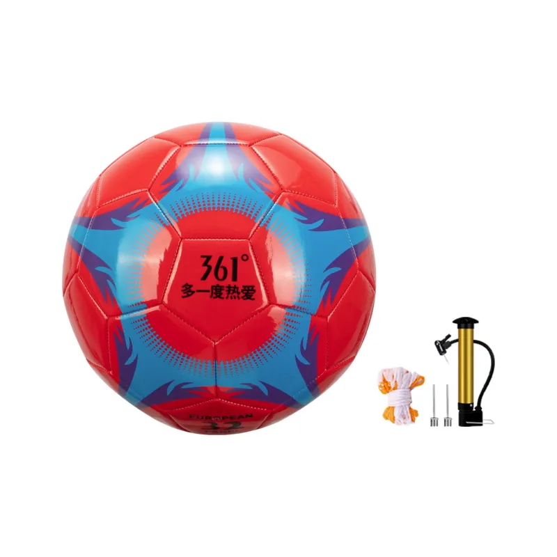 361° Size 4 5 Size Soccer PU Machine Stitched Soccer Ball Unisex Fireworks Red Blue-1