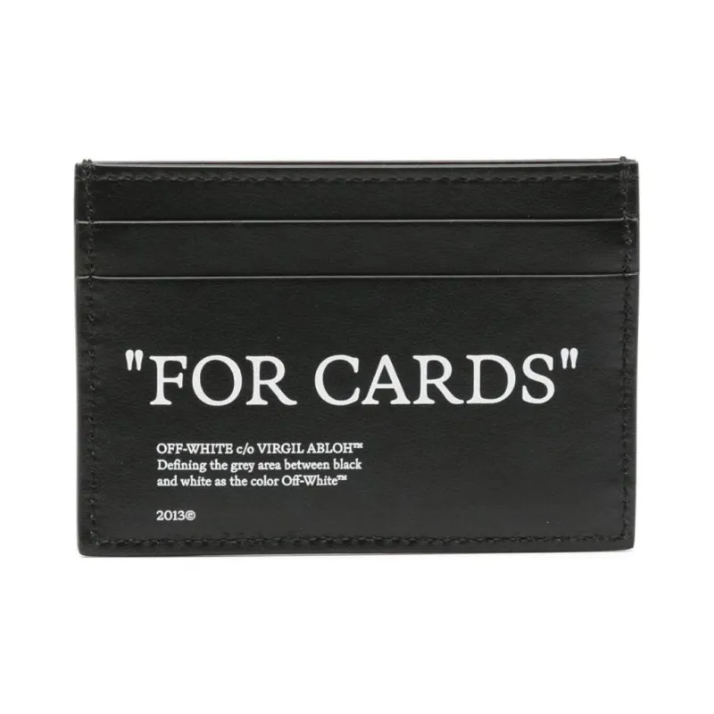 OFF WHITE Quote Motif Open Top Cardholder-1