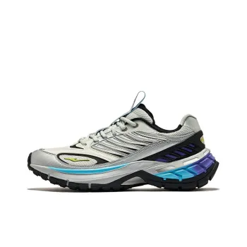 Erke Goose Feather Cushioning Wear Resistant Low Top Casual Shoes Men's Gray