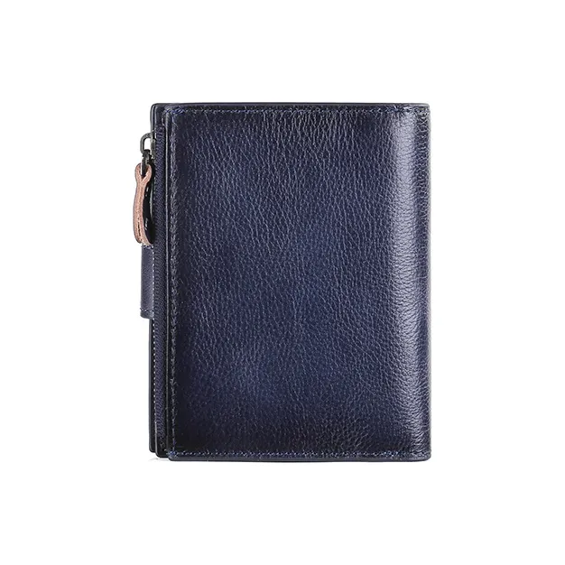 Gorora Cow Leather Wallet Men's Yellow Brown/Coffee/Blue Gray/Black-3