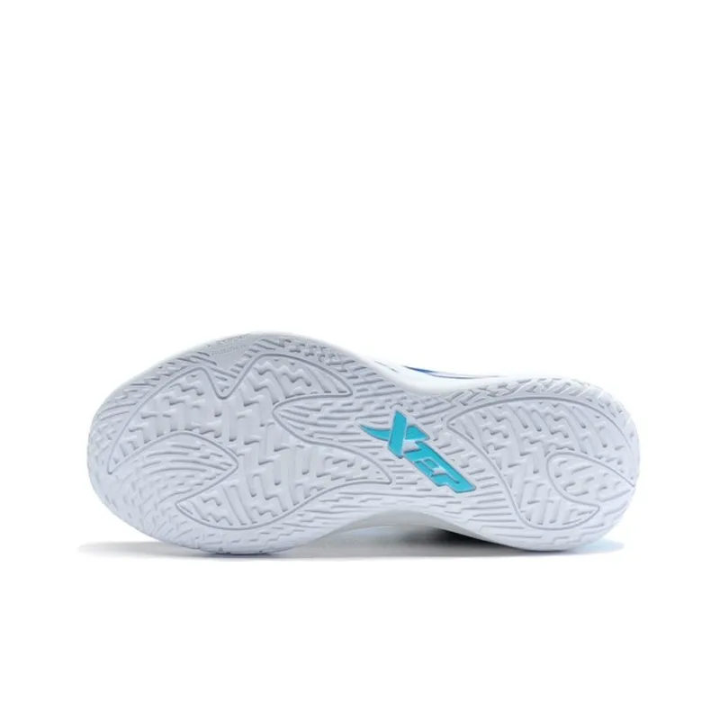 XTEP Cushioned Slip Resistant Low Top Basketball Shoes Men's Black Blue-3