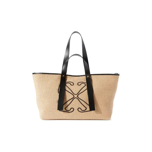 OFF-WHITE Arrows Raffia Tote Bag