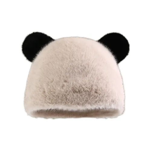 EEEENO Faux Mink Fur Beanies Women's