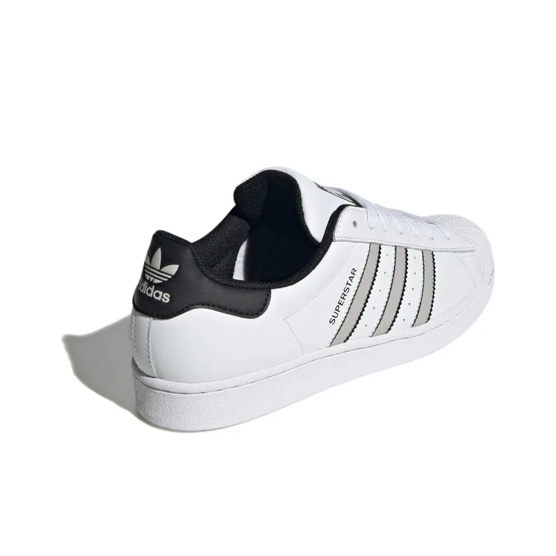 Adidas Originals Superstar Cushioning Wear Resistant Low Top Skateboard Shoes Unisex White Black-3