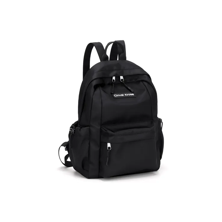 Simvay Clos Fabric Backpack Small Size Women's Ecru/Black-10