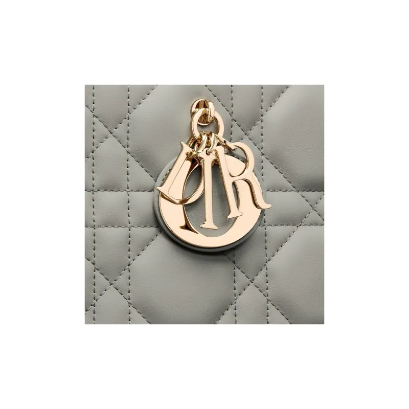 DIOR BookTote Cow Leather Tote Bag Shopping Bag Shoulder Bag Crossbody Bag Handbag Medium Size Women's Rock Gray-4