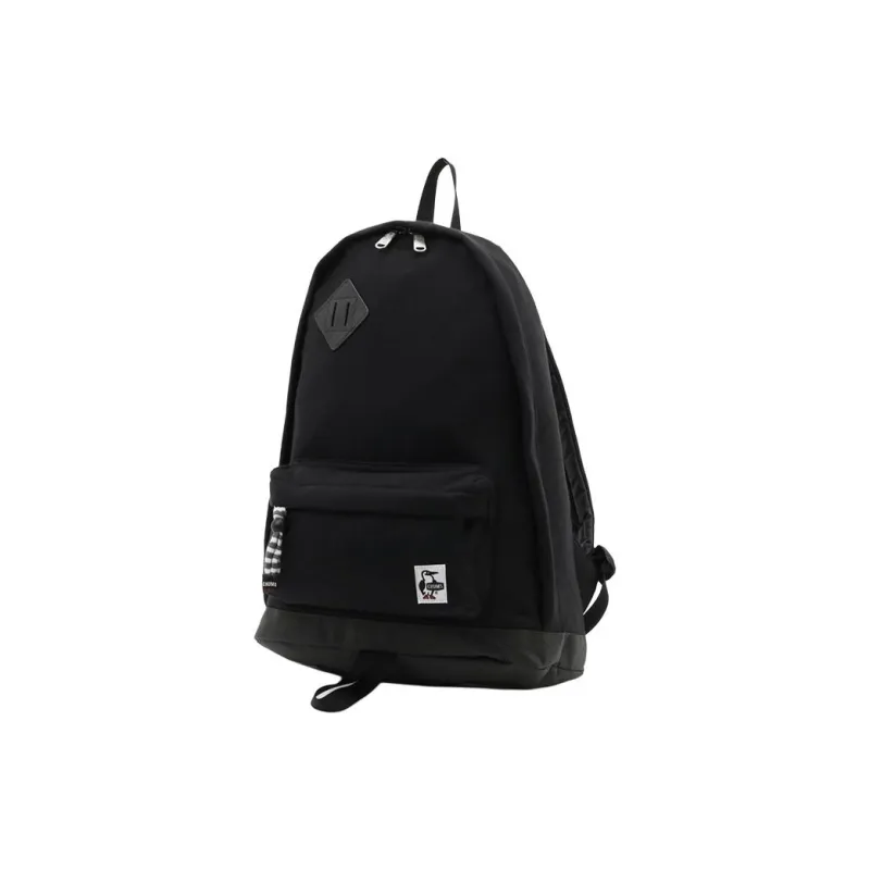 CHUMS Cotton Backpack Medium Size Unisex Black & Charcoal Black-0