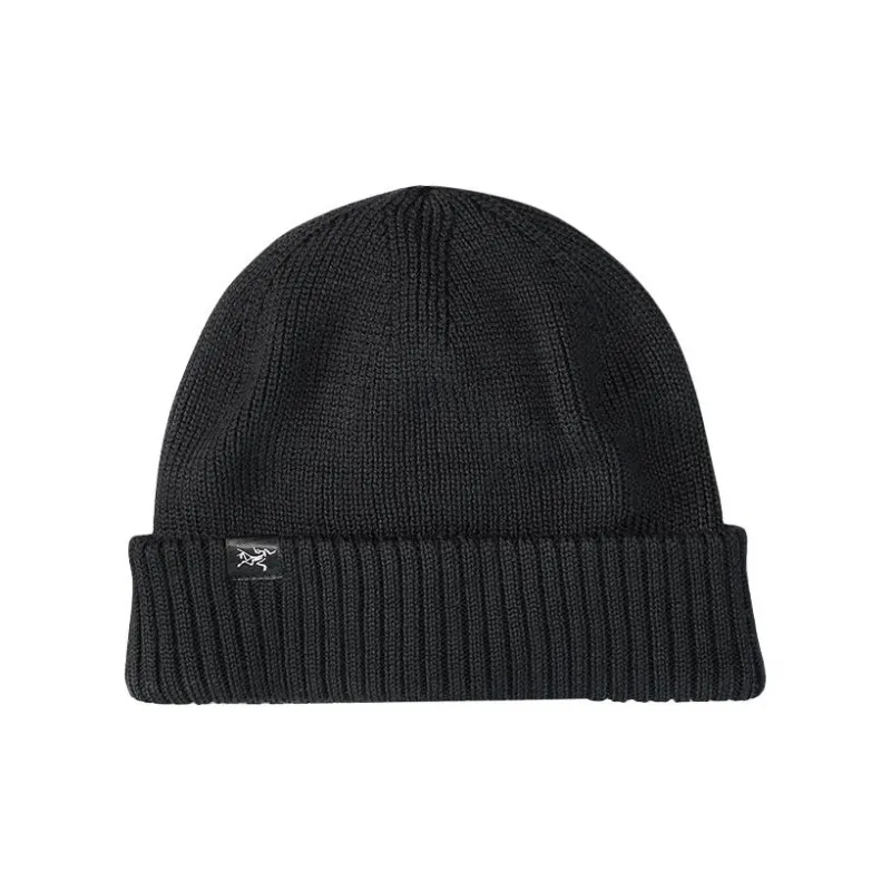 Arcteryx Wool Polyester Beanies Unisex Black/Brown-0