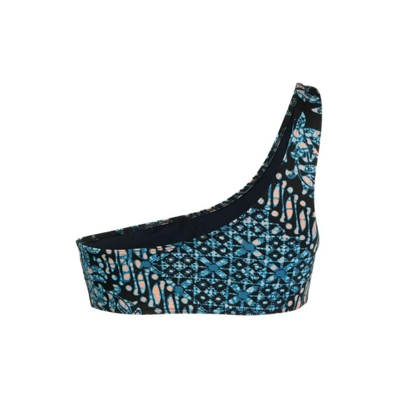 Ulla Johnson Graphic-print One-shoulder Bikini Top-1
