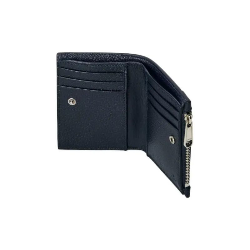 GUCCI Ophidia Canvas With Leather Card Holder Wallet Men's Dark Blue-3
