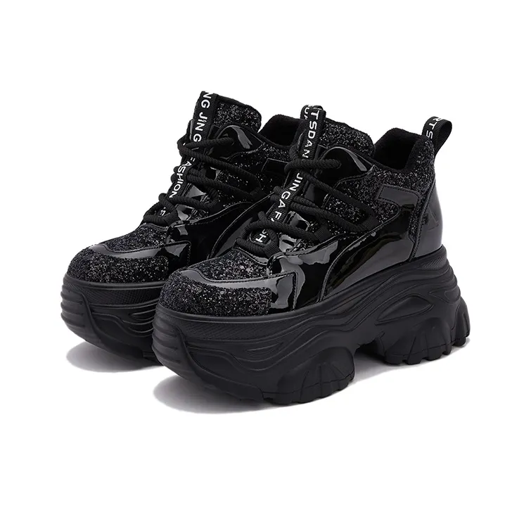 Milan Love Song Lightweight Height Increasing Warm Low-Top Chunky Sneakers Women's-2