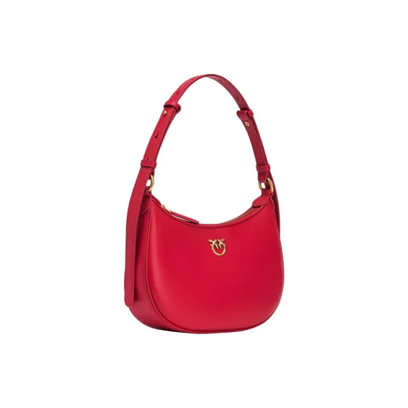 PINKO Love Birds Series Calfskin Handbag Shoulder Bag Women's Red-1