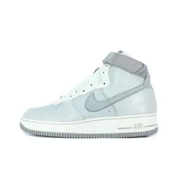 Nike Air Force 1 Gray One Cushioning, Wear Resistant High Top Skateboard Shoes Unisex Medium Gray
