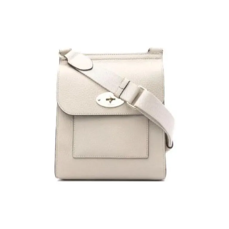 Mulberry Grain Leather Messenger Bag, Shoulder Bag, Crossbody Bag Small Size Women's Umber-0