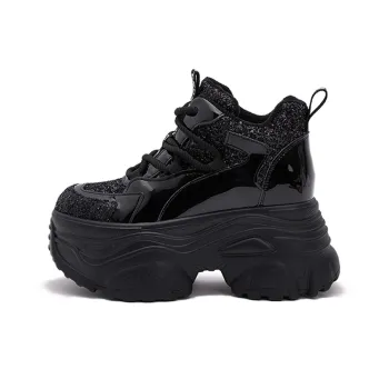 Milan Love Song Lightweight Height Increasing Warm Low-Top Chunky Sneakers Women's