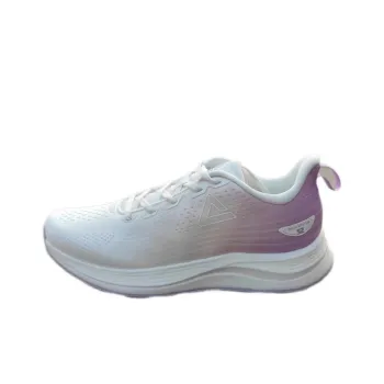 PEAK Wear Resistant Low Top Running Shoes Women's White Purple
