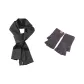 Dark Gray Scarf+Dark Gray Glove