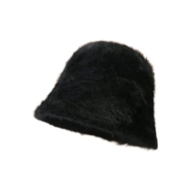 EEEENO Imitation Rabbit Fur Blend Bucket Hats Women's-6