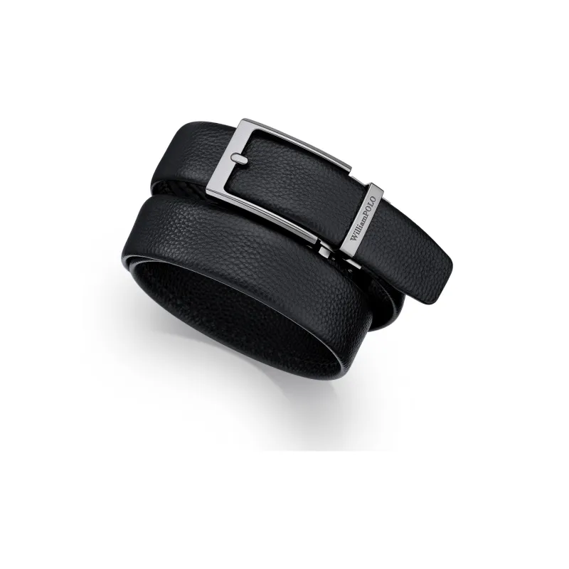 WilliamPOLO Top Grain Cow Leather Leather Belts Men's Matte Color 3.5cm Width-2