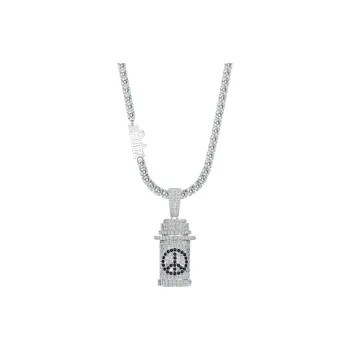 TheRubz Alloy Zircon Pendant Necklaces Unisex