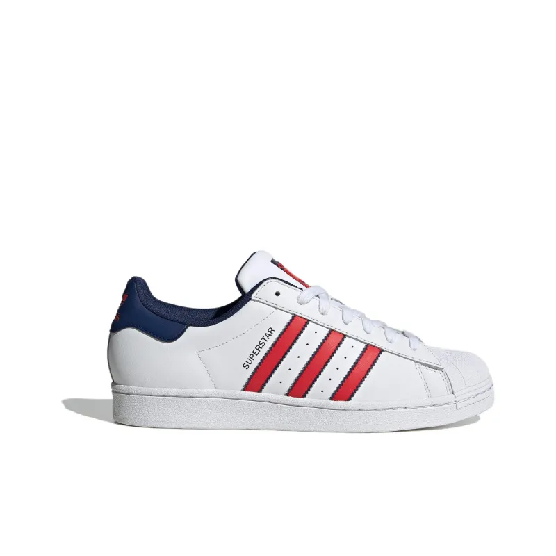 Superstar Adidas Originals 'White Scarlet Dark Blue'-1