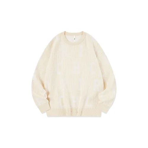 QIAODAN Sweaters Men Cream White