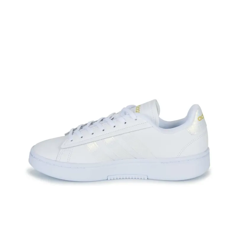 Adidas GRAND COURT ALPHA Abrasion Resistant Low Top Skateboard Shoes Women's White-7