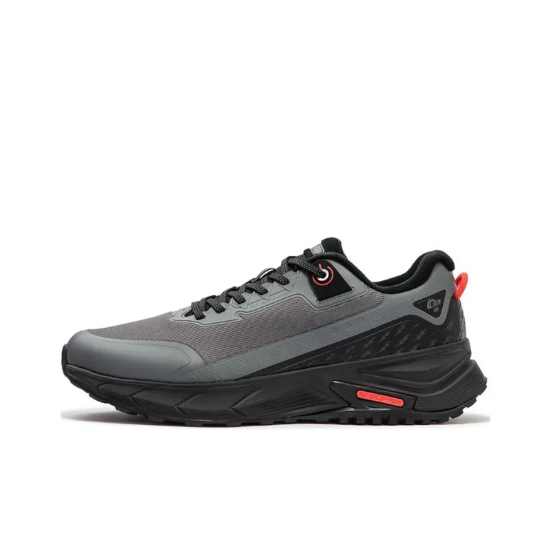 361° Abrasion Resistant Waterproof Slip Resistant Low Top Running Shoes Men's Gray Black-0