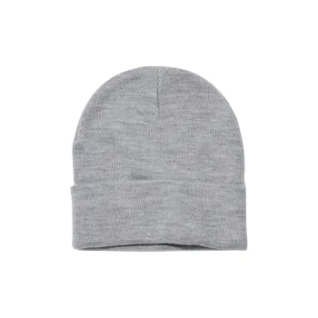 UNIQLO Acrylic Polyamide Sheep Wool Beanies Unisex Gray