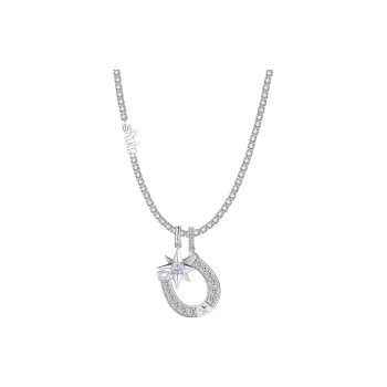 TheRubz Alloy Zircon Pendant Necklaces Unisex