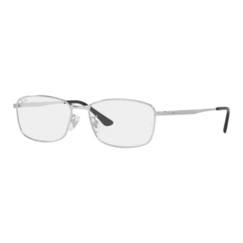 RayBan Titanium Irregular Shape Eyeglass Frames Unisex Gray