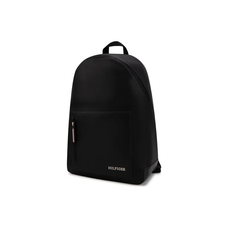 Tommy Hilfiger Artificial Leather Backpack Large Size Men's Black-1