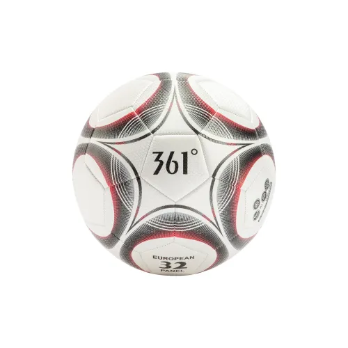361° Size 4 Soccer PVC Machine Stitched Soccer Ball Unisex Black Red