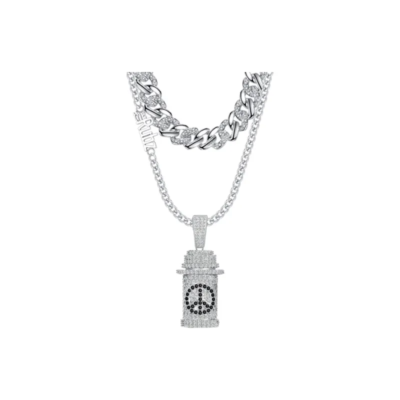 TheRubz Alloy Zircon Pendant Necklaces Unisex-2