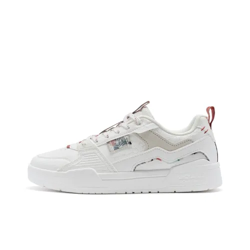 XTEP Skateboard Shoes Women's Low Top Sail White/Tea White