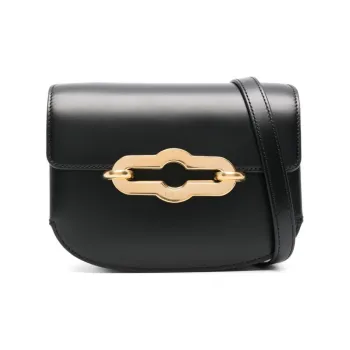 Mulberry Logo Engraved Foldover Top Shoulder Bag