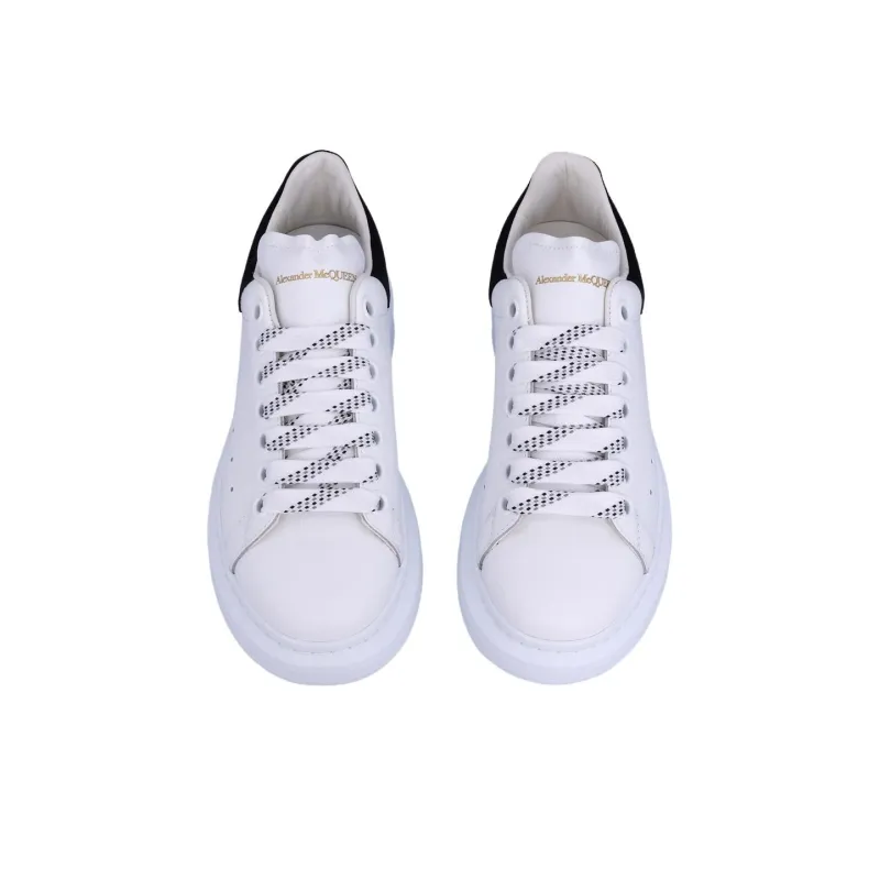 Alexander McQueen Oversized Sneaker 'White Black Suede' Women's-4