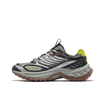 Erke Goose Feather Cushioning Wear Resistant Low Top Casual Shoes Men's Black Gray