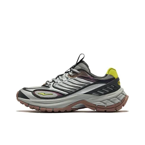 Erke Goose Feather Cushioning Wear Resistant Low Top Casual Shoes Men's Black Gray